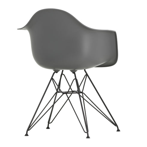 Cadeira de Braços em Plástico Eames DAR / Base Preta